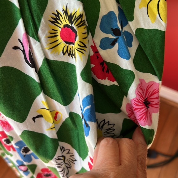 Small Emily and Fin Annie Dress in The Square Garden Print - Picture 5 of 7